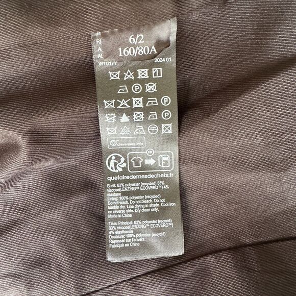 AllSaints Aleida Black Longline Blazer Jacket Women’s Size 2 (US) - Picture 6 of 8